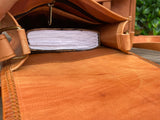 10" Leather Book Bag | Padded Book Compartments