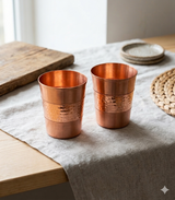 100% Pure Copper Glass 300ml | Hammered Glass