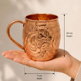 100% Pure Copper Mug 450ml | Handcrafted Mug