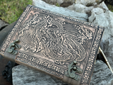 10''x7'' Asian Dragon Leather Journal | 320 Vintage Pages