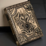Antique 10" Large Double Dragon Leather Journal | 300 Pages