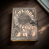 A5 Sunflower Leather Journal | 240 Pages