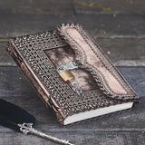 Antique Lock n Key Leather Journal | 240 pages