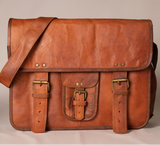 15'' Premium Leather Satchel Briefcase | New !