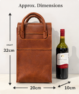 New Leather Wine Case | 2 Bottle Holder