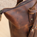 Personalised Leather Tote Bag | 16" Large Size | Spacious & Durable | Full Grain Buffalo Leather