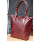 Personalised Leather Tote Bag | 16" Large Size | Spacious & Durable | Full Grain Buffalo Leather
