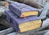 10''x7'' Purple- Embossed Leather Journal | Key Floral Journal