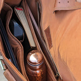 17'' Leather Satchel Briefcase | 4 Pocket