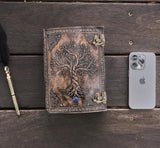 A5 Tree of Life leather journal | 2 Colour Options