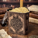 A5 Antique Triple Moon Leather Journal | 4 Stone Options