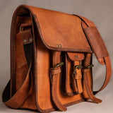 GrassLanders-Au Leather Bag 12inch Leather Satchel | Padded Compartments
