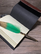 GrassLanders Leather Journal Double Dragon Leather Journal | 5 Stone Choices