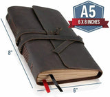 GrassLanders Leather Journal Travellers Leather Journal | Kraft Paper