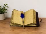 A5 Triple Moon Leather Journal | 5 Stone Choices