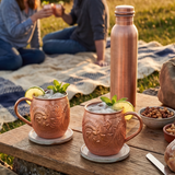 100% Pure Copper Mug 450ml | Handcrafted Mug