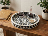 4 Designs- Mother of Pearl Boutique Floral Serving Trays