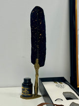Calligraphy Feather Pen Set- With Ink | 4 Feathers Color Options
