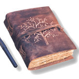 Tree of Life Embossed Leather Journal | 240 Vintage pages