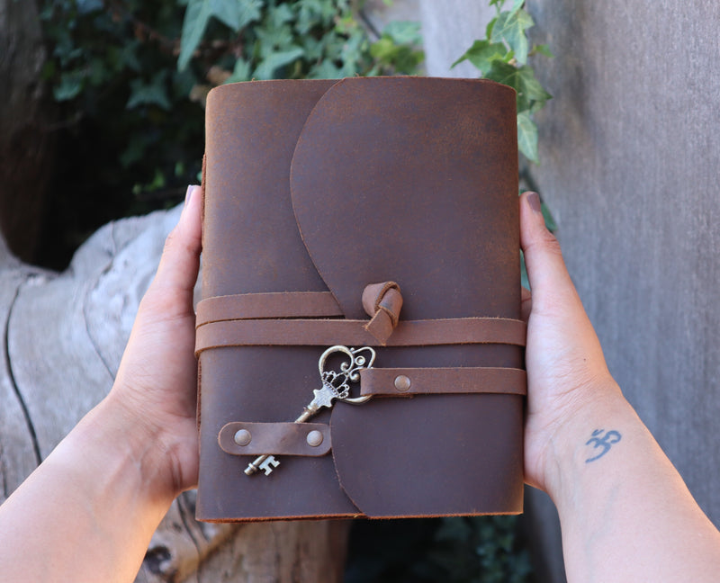 Key Leather Journal | 240 Antique Pages