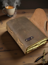 A5 Key Leather Journal | 240 Antique Pages