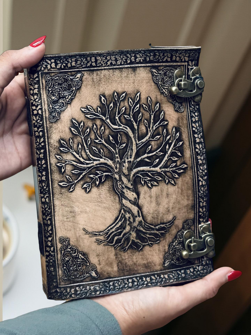 A5 Tree of Life leather journal | 2 Colour Options