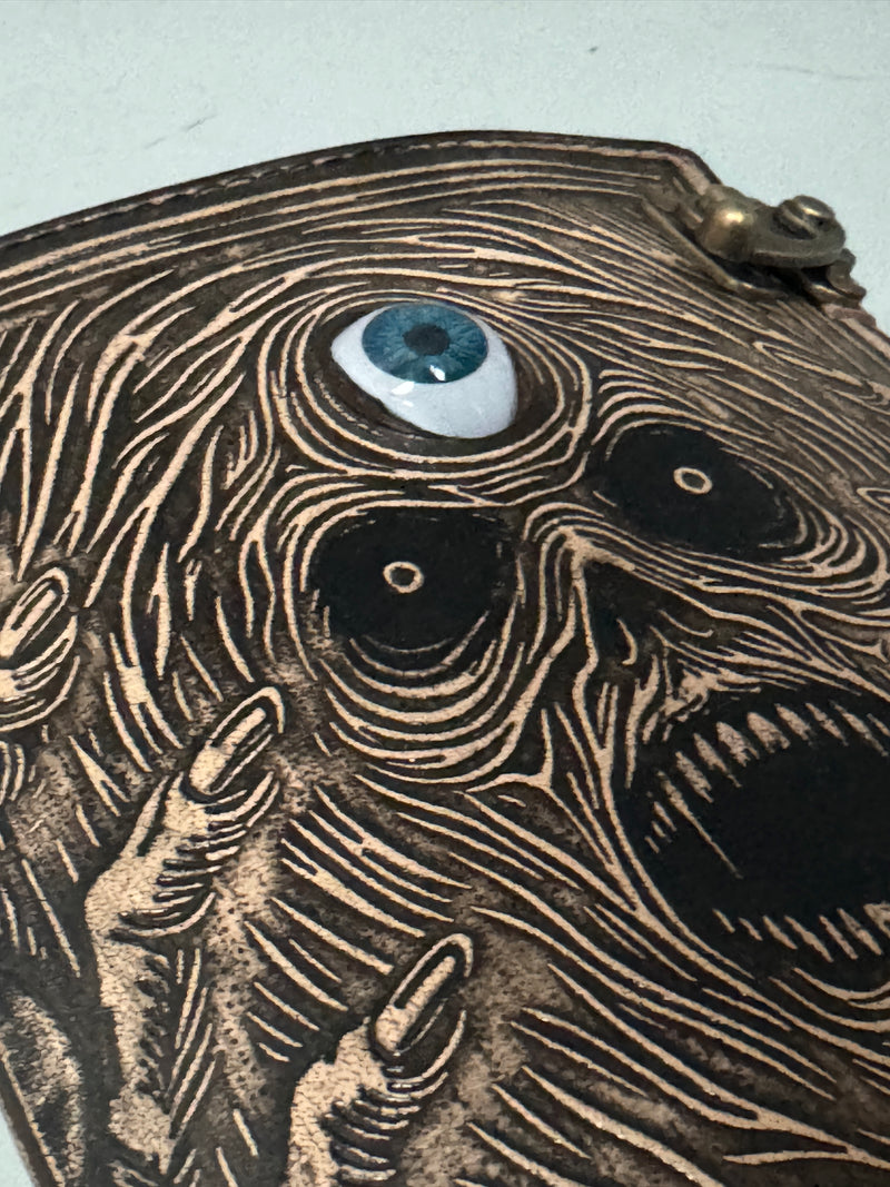 A5 Skull and Evil Eye Leather Journal