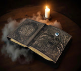 A5 Skull and Evil Eye Leather Journal