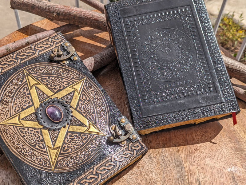 10"x7" Fat Pentagram Leather Journal | 400 Pages