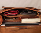 15'' Premium Leather Satchel Briefcase | New !