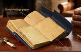A5 Antique Triple Moon Leather Journal | 4 Stone Options
