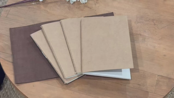 A5 Refillable Leather Journal | 2 Colors- Rustic Tan/ Dark Brown